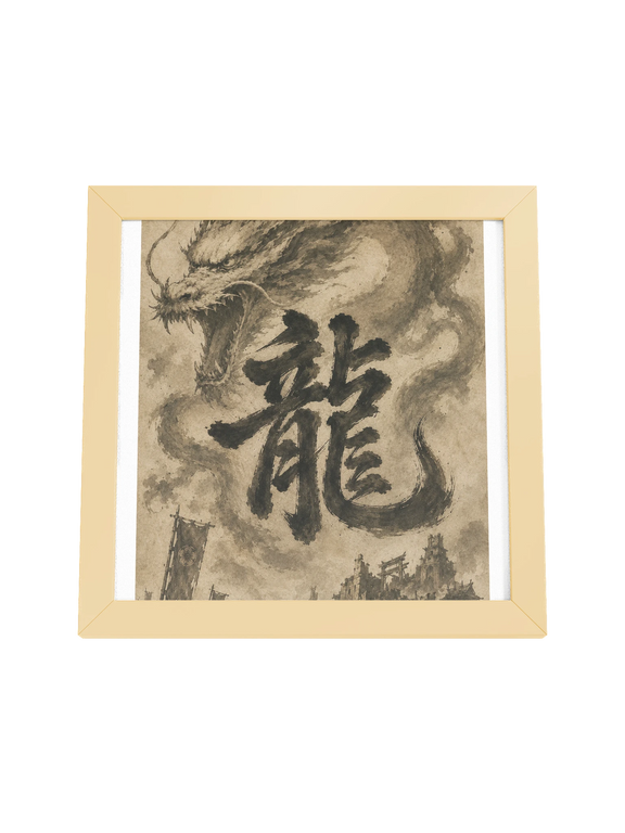 Dragon of the Fallen Castle - Framed Print