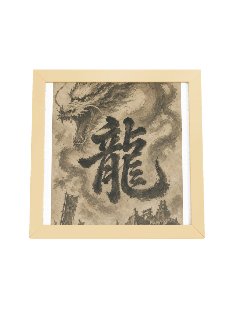 Dragon of the Fallen Castle - Framed Print