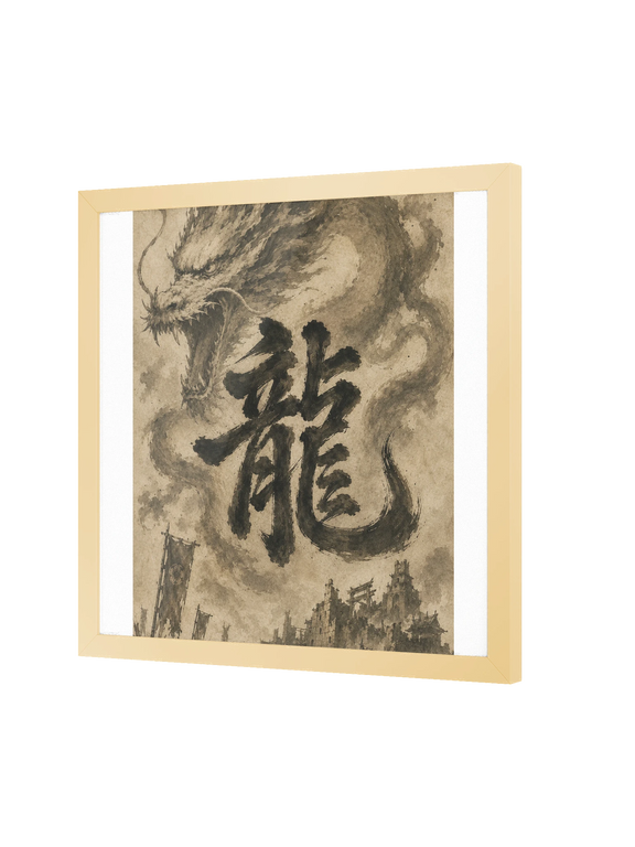 Dragon of the Fallen Castle - Framed Print