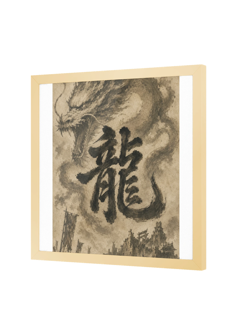 Dragon of the Fallen Castle - Framed Print