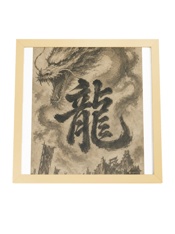 Dragon of the Fallen Castle - Framed Print