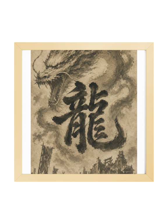 Dragon of the Fallen Castle - Framed Print