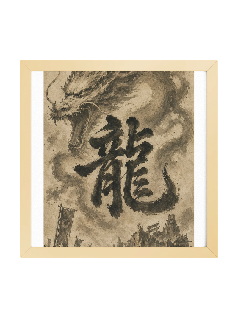 Dragon of the Fallen Castle - Framed Print