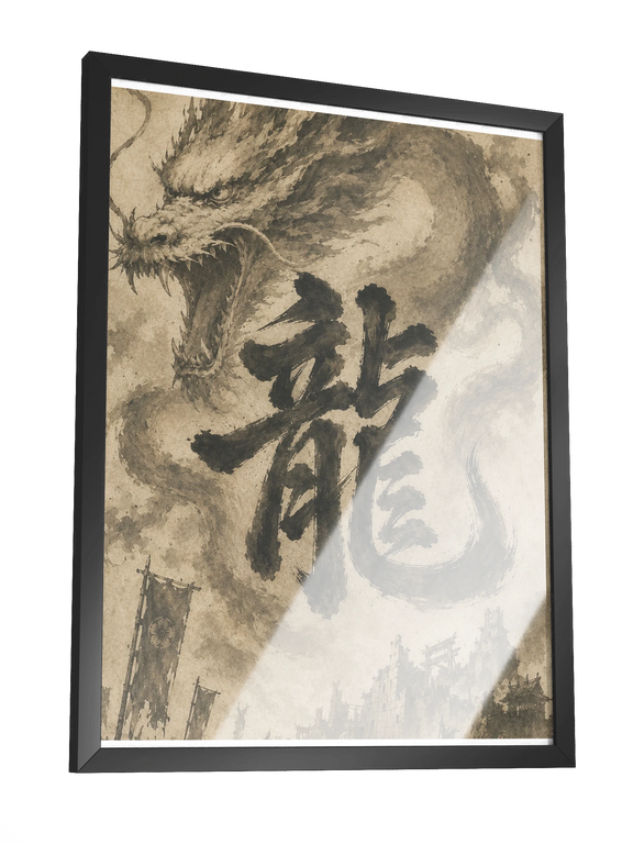 Dragon of the Fallen Castle - Framed Print
