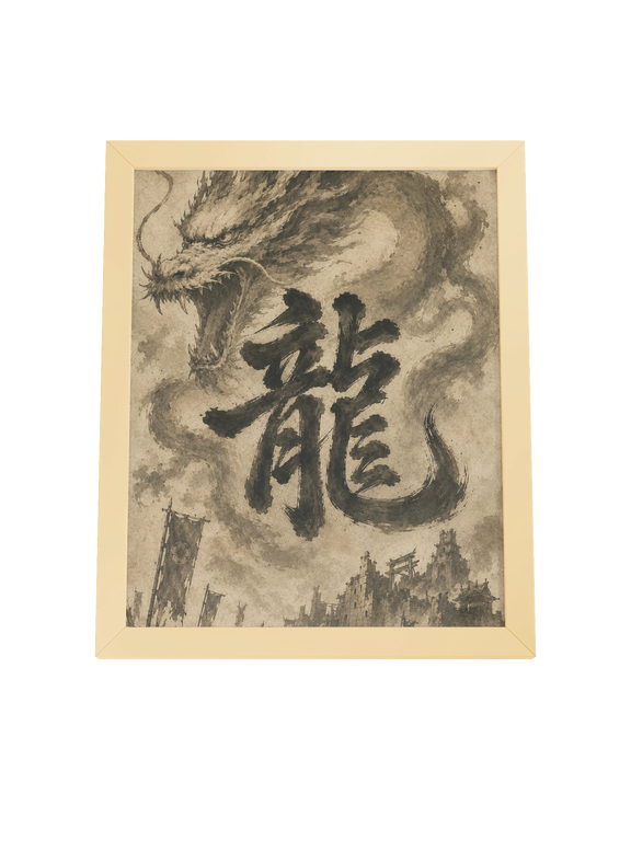 Dragon of the Fallen Castle - Framed Print