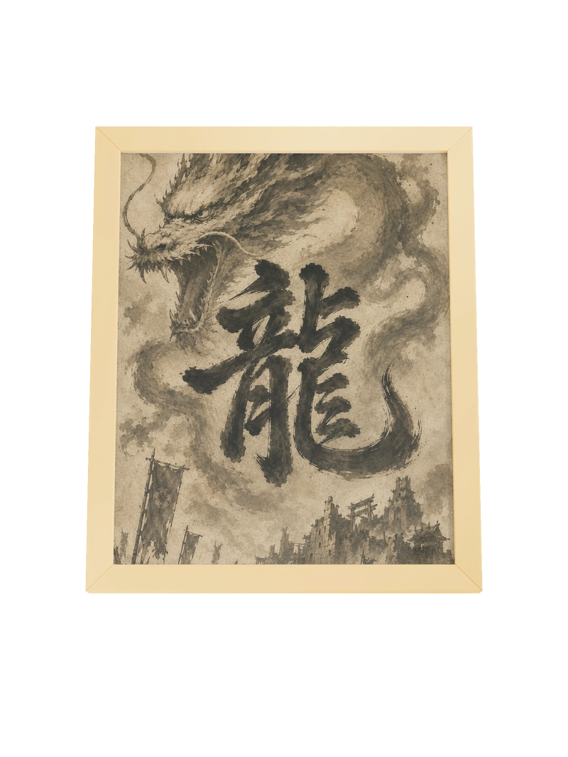 Dragon of the Fallen Castle - Framed Print