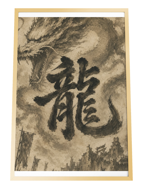 Dragon of the Fallen Castle - Framed Print