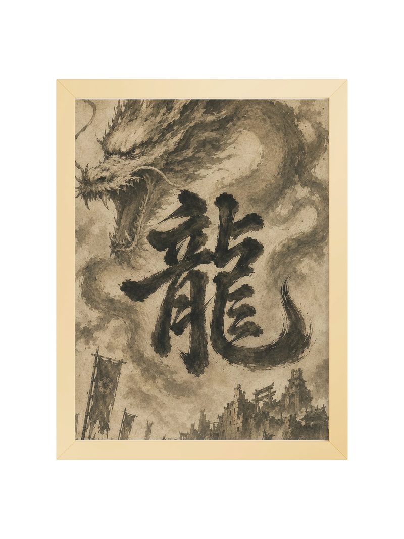 Dragon of the Fallen Castle - Framed Print