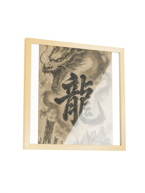 Dragon of the Fallen Castle - Framed Print