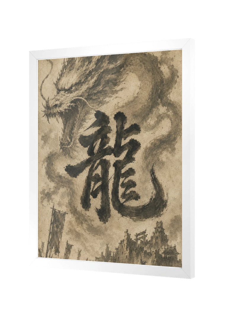 Dragon of the Fallen Castle - Framed Print