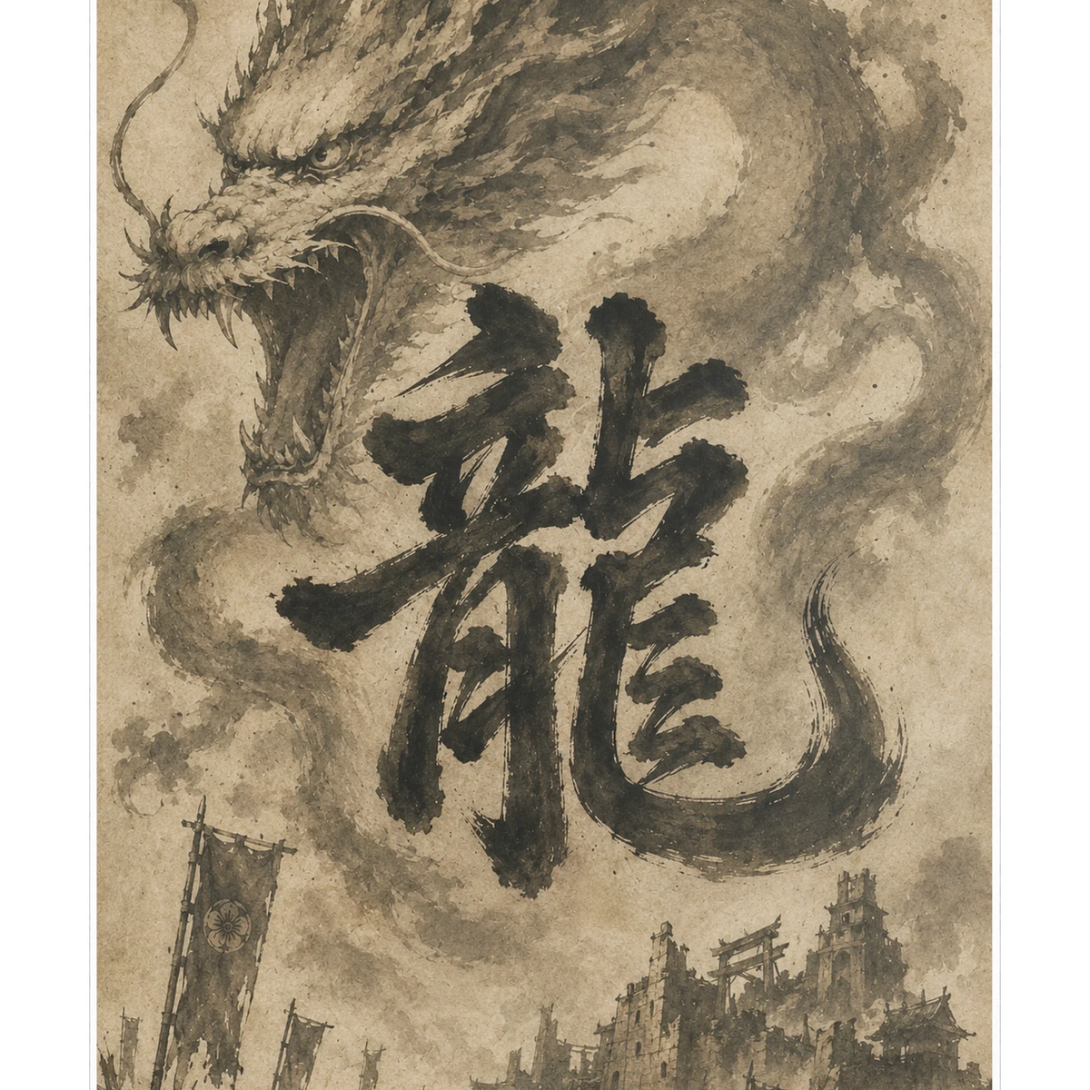 Dragon of the Fallen Castle - Poster