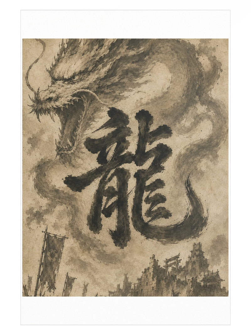 Dragon of the Fallen Castle - Poster