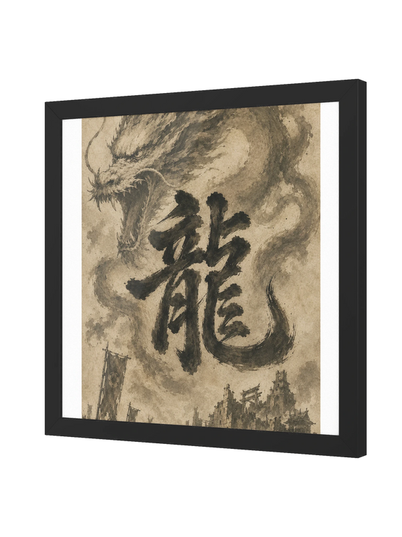 Dragon of the Fallen Castle - Framed Print