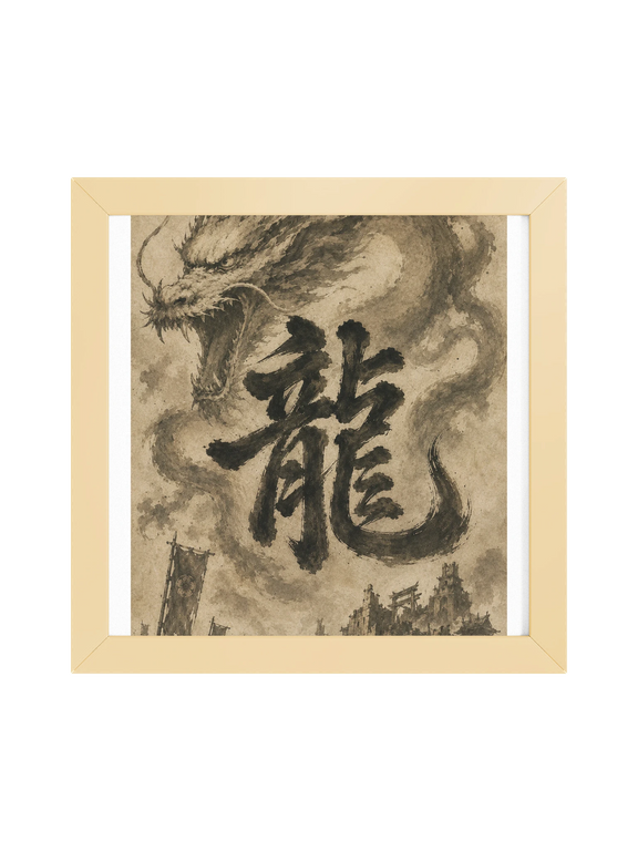 Dragon of the Fallen Castle - Framed Print
