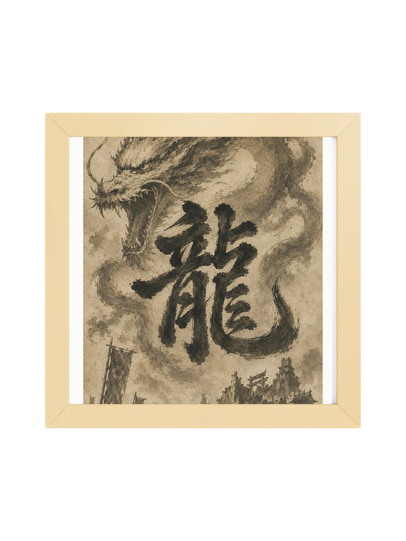 Dragon of the Fallen Castle - Framed Print