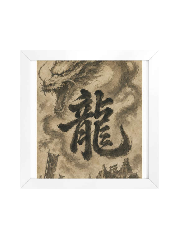 Dragon of the Fallen Castle - Framed Print