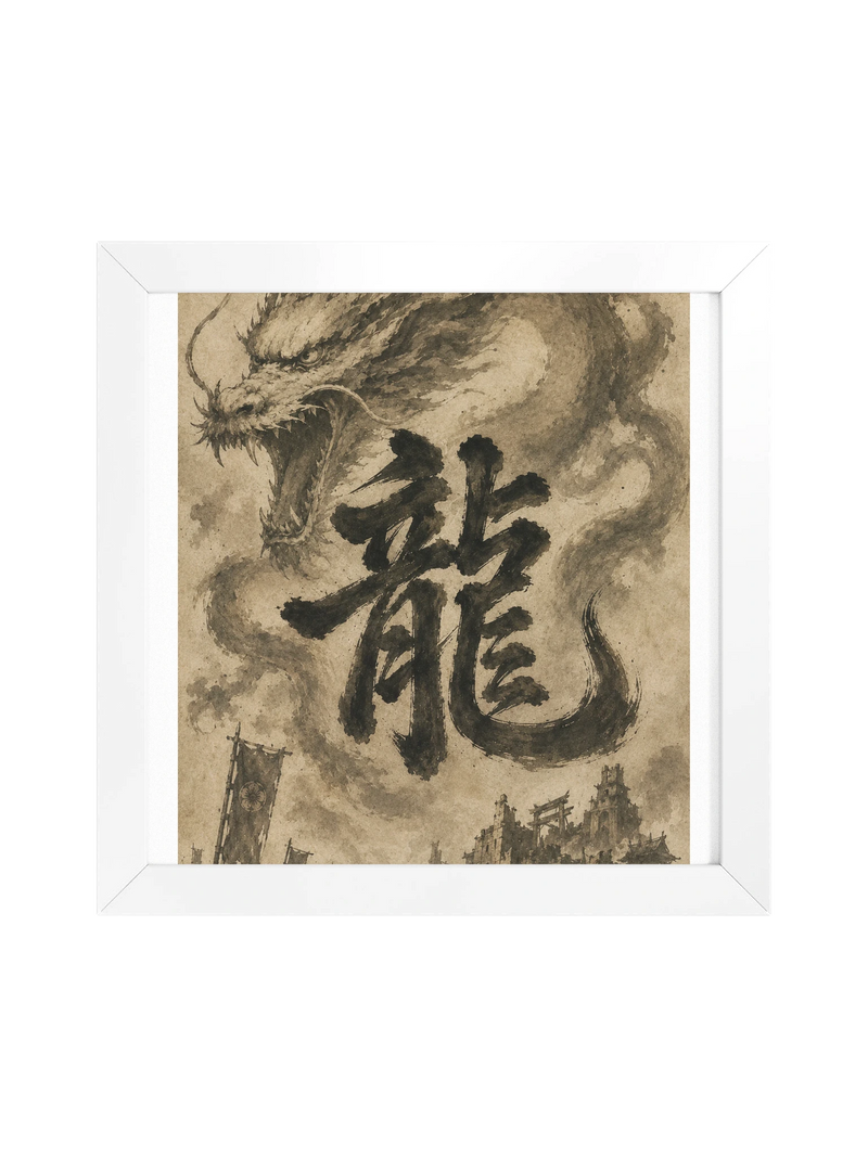 Dragon of the Fallen Castle - Framed Print