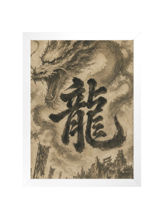 Dragon of the Fallen Castle - Framed Print