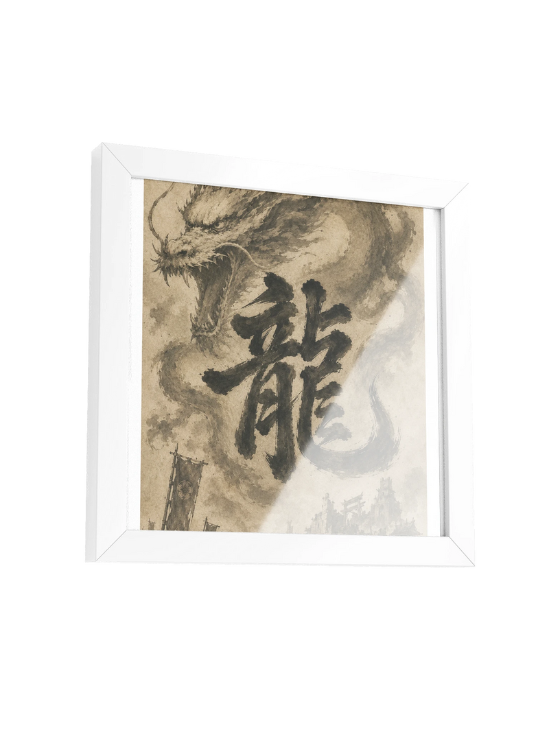 Dragon of the Fallen Castle - Framed Print