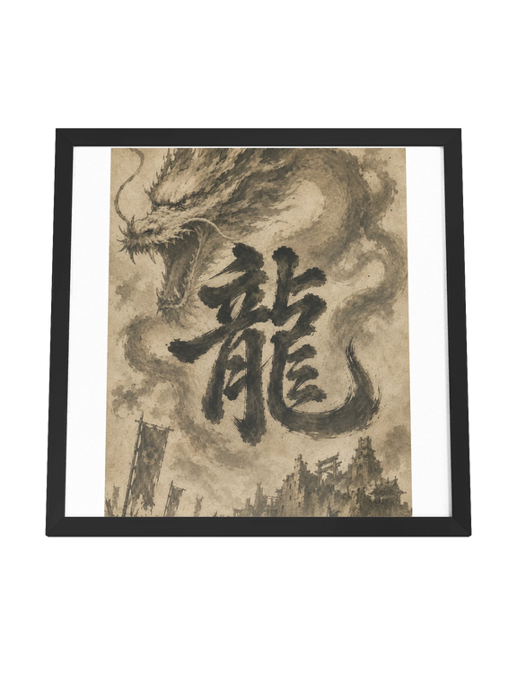 Dragon of the Fallen Castle - Framed Print