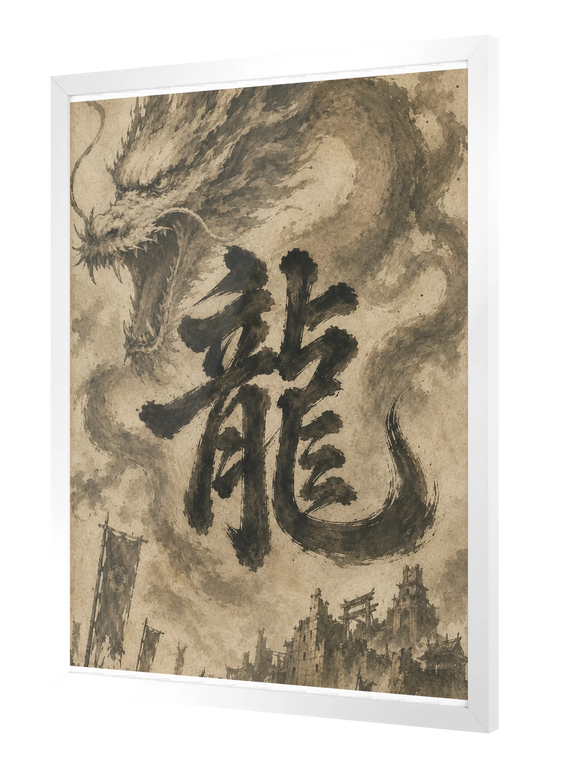 Dragon of the Fallen Castle - Framed Print