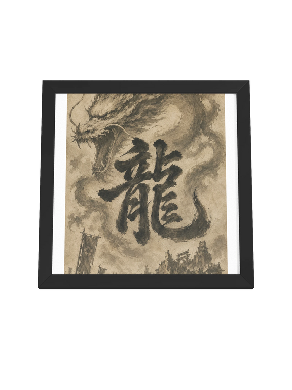 Dragon of the Fallen Castle - Framed Print