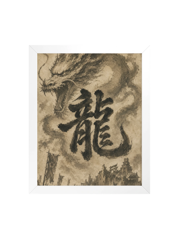 Dragon of the Fallen Castle - Framed Print