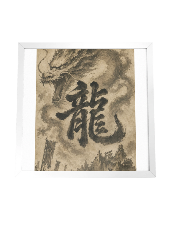 Dragon of the Fallen Castle - Framed Print