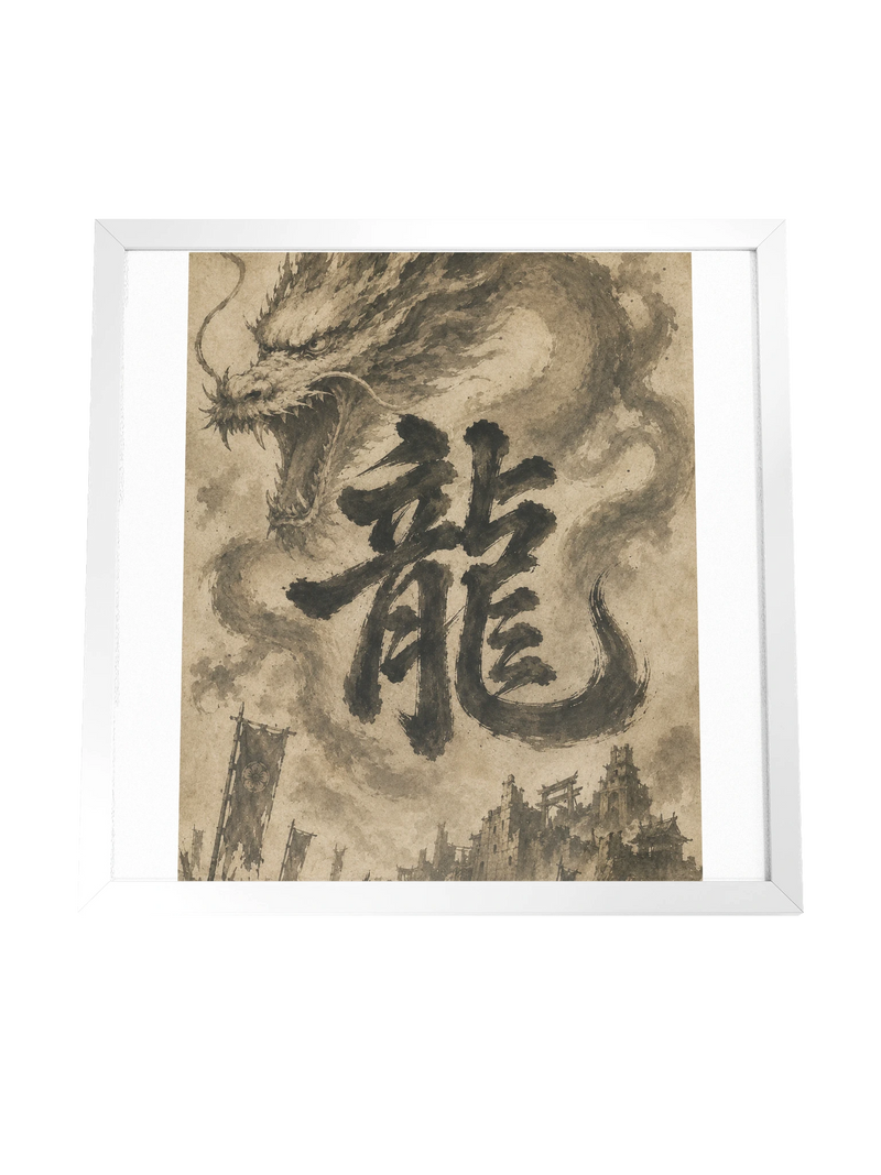 Dragon of the Fallen Castle - Framed Print