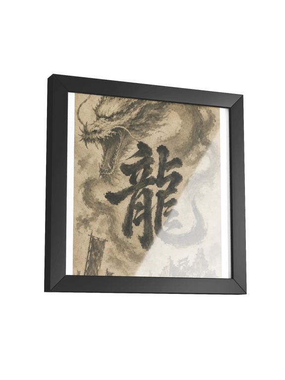Dragon of the Fallen Castle - Framed Print