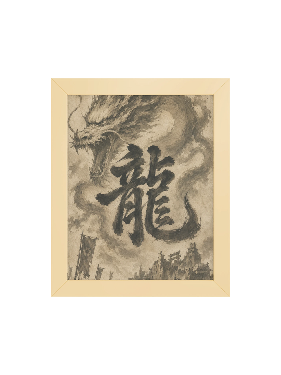 Dragon of the Fallen Castle - Framed Print
