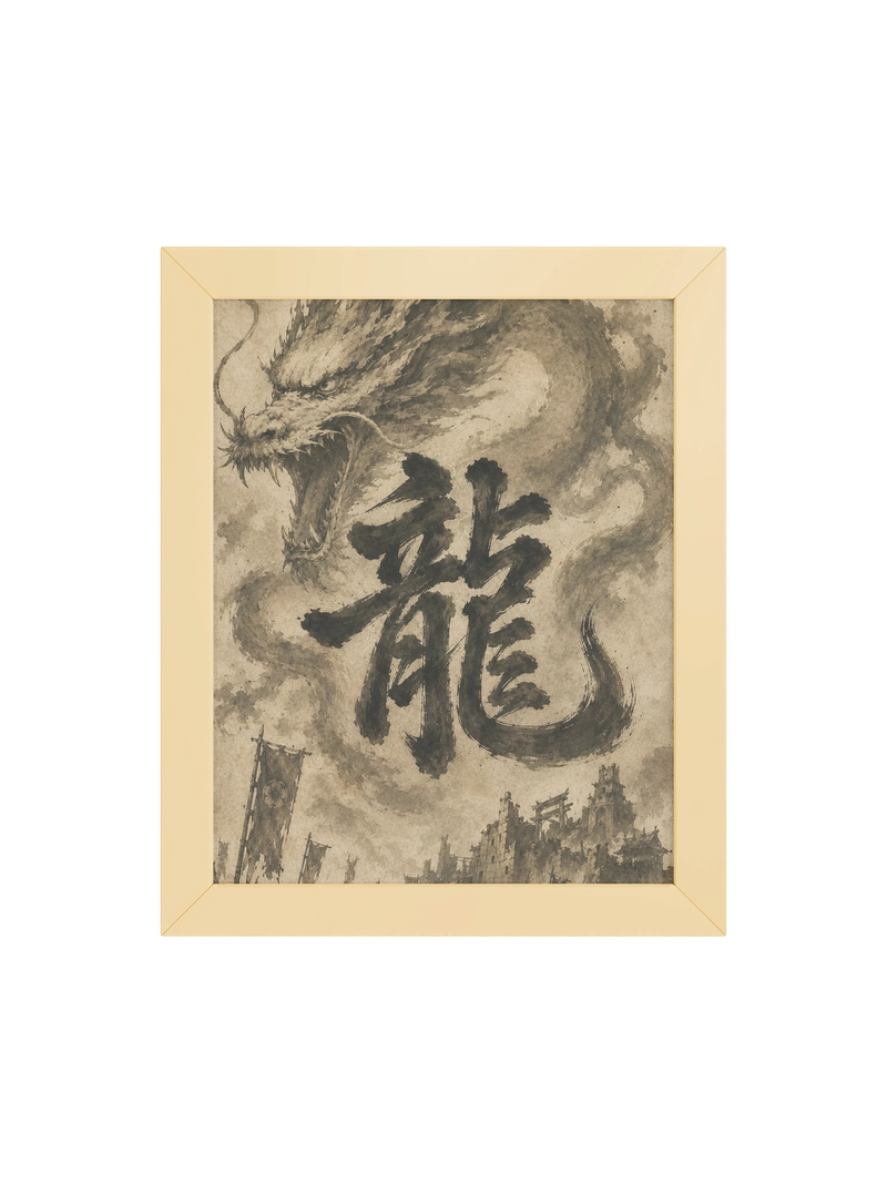 Dragon of the Fallen Castle - Framed Print