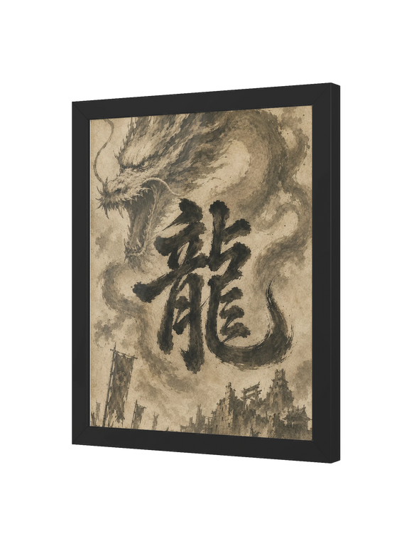 Dragon of the Fallen Castle - Framed Print