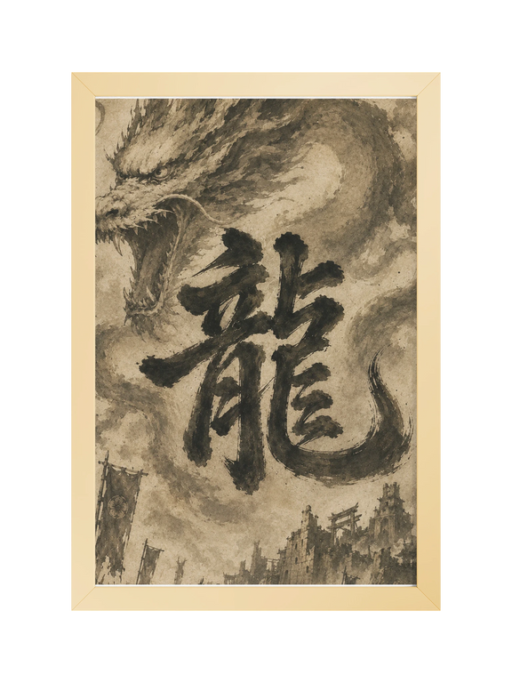 Dragon of the Fallen Castle - Framed Print