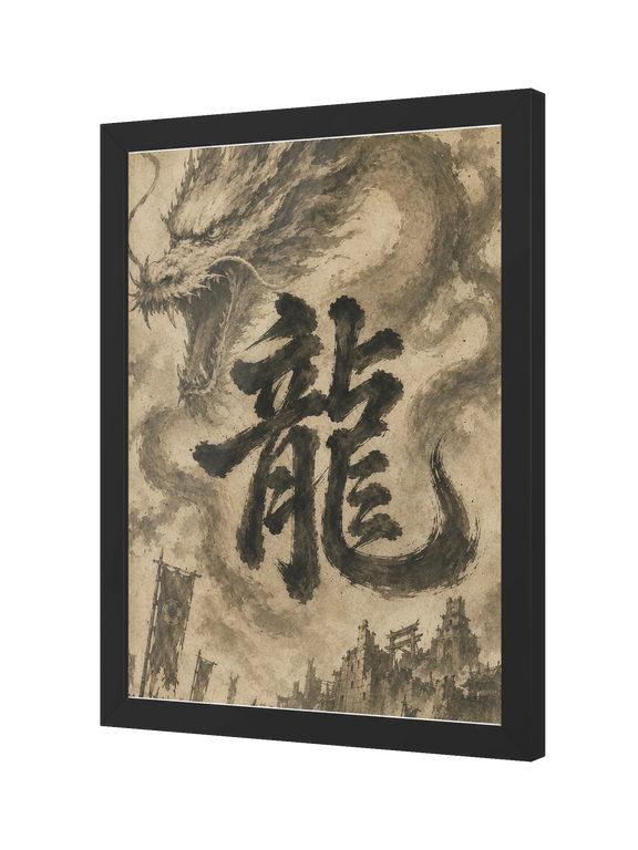 Dragon of the Fallen Castle - Framed Print