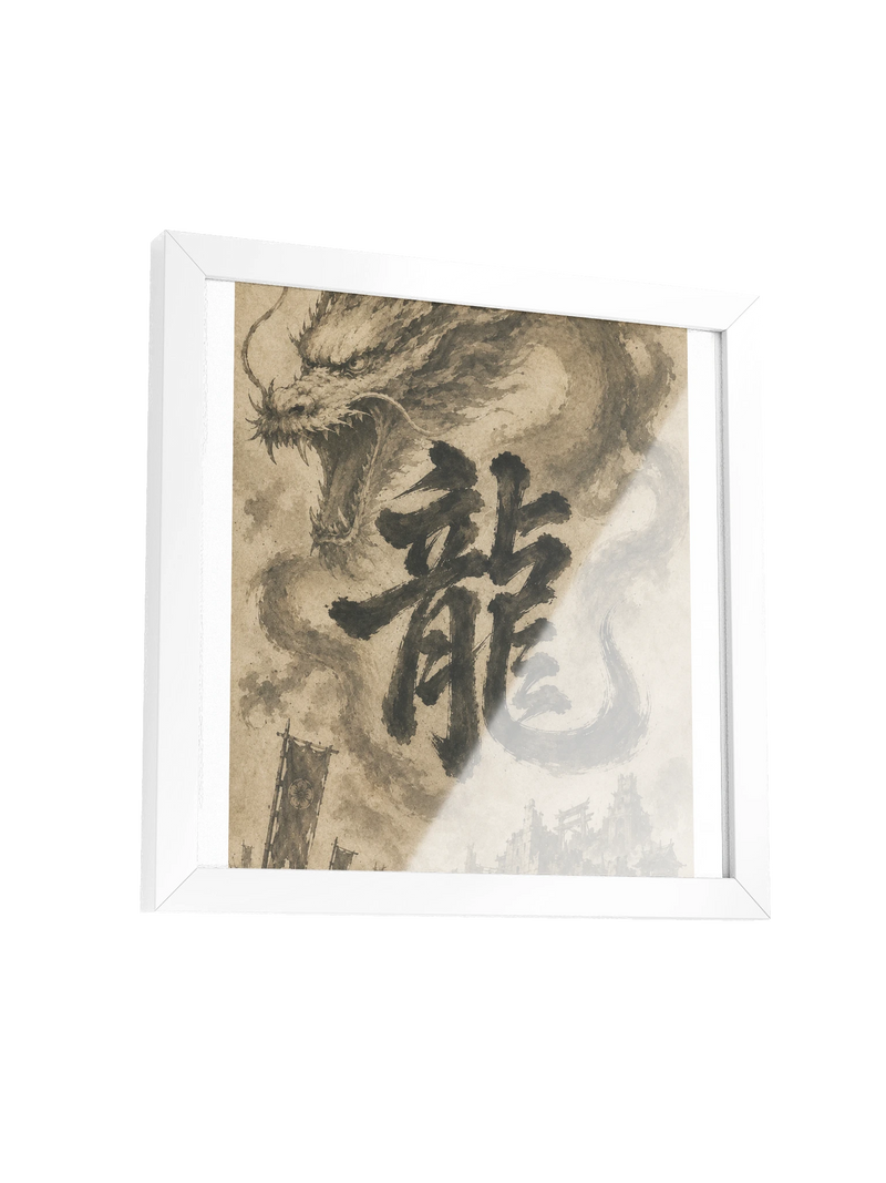 Dragon of the Fallen Castle - Framed Print