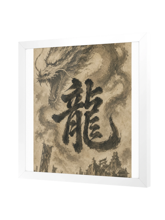 Dragon of the Fallen Castle - Framed Print
