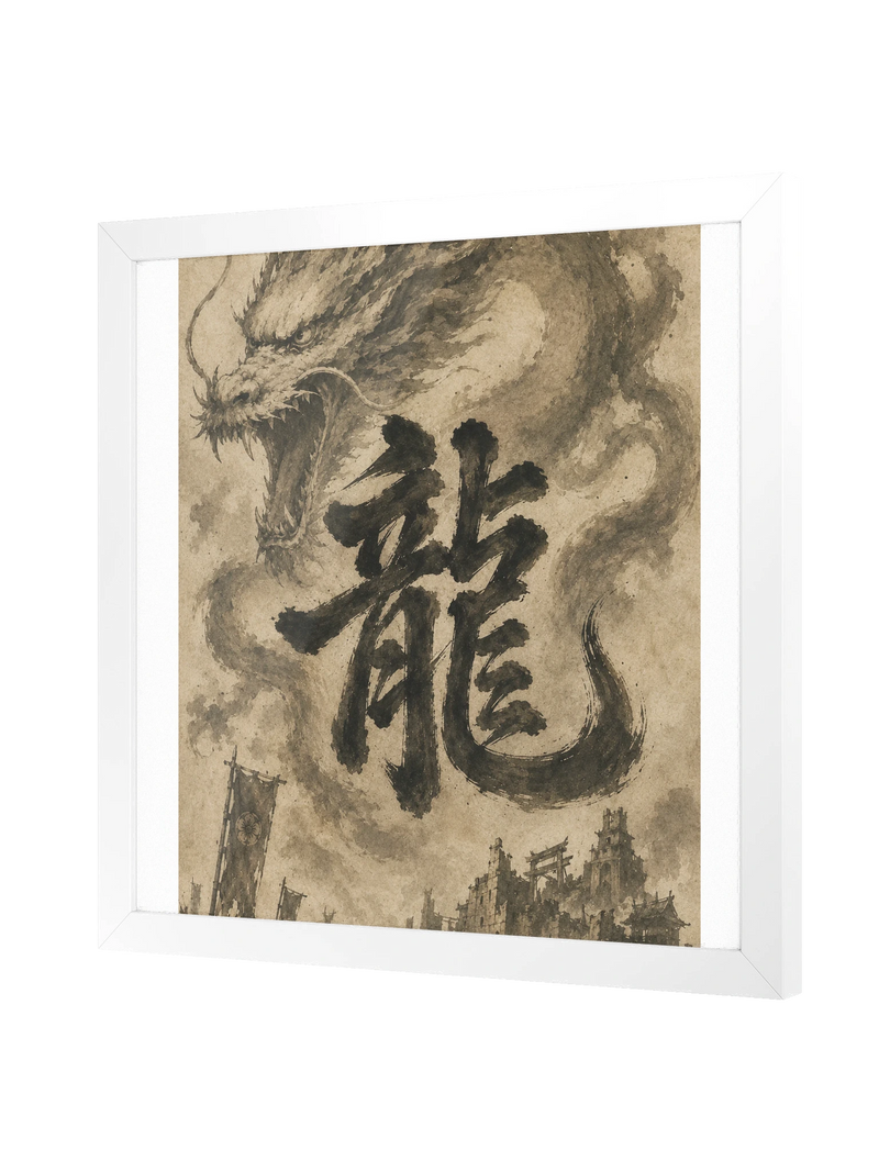 Dragon of the Fallen Castle - Framed Print