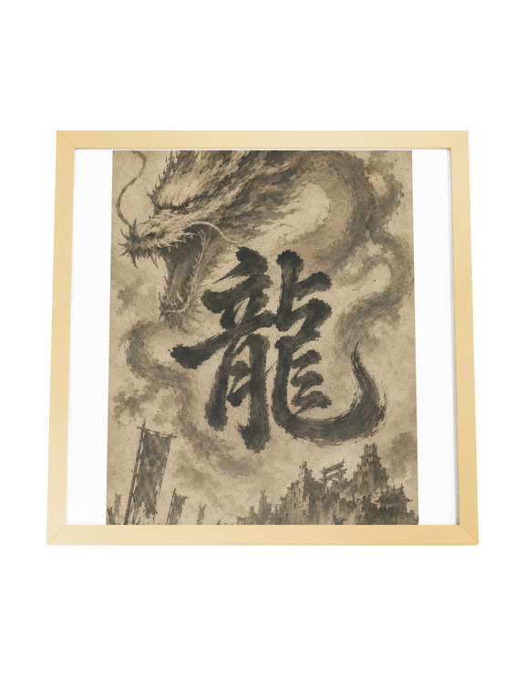 Dragon of the Fallen Castle - Framed Print