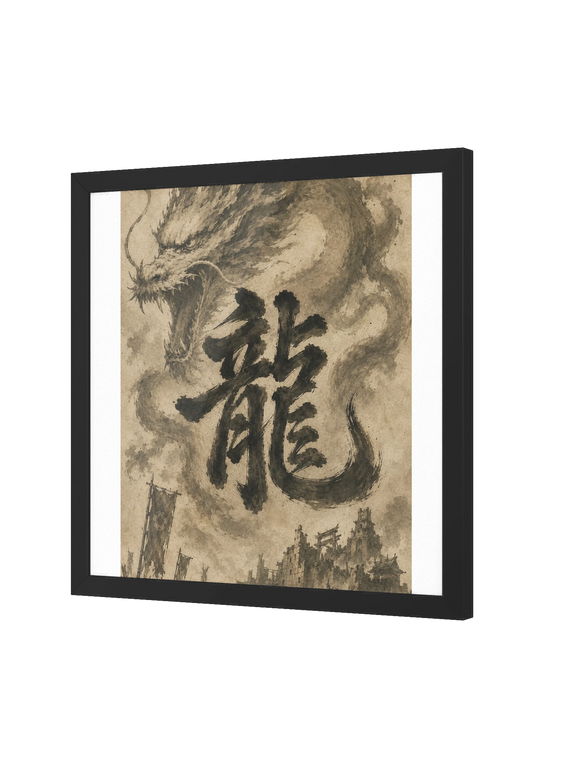 Dragon of the Fallen Castle - Framed Print