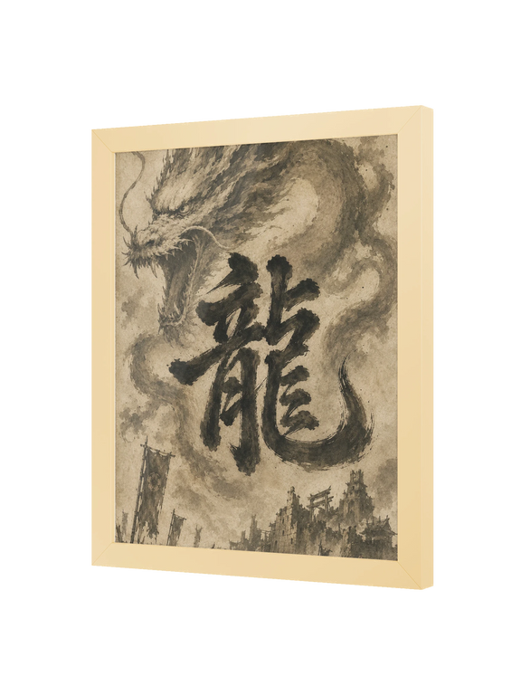 Dragon of the Fallen Castle - Framed Print