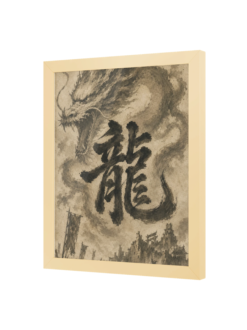Dragon of the Fallen Castle - Framed Print