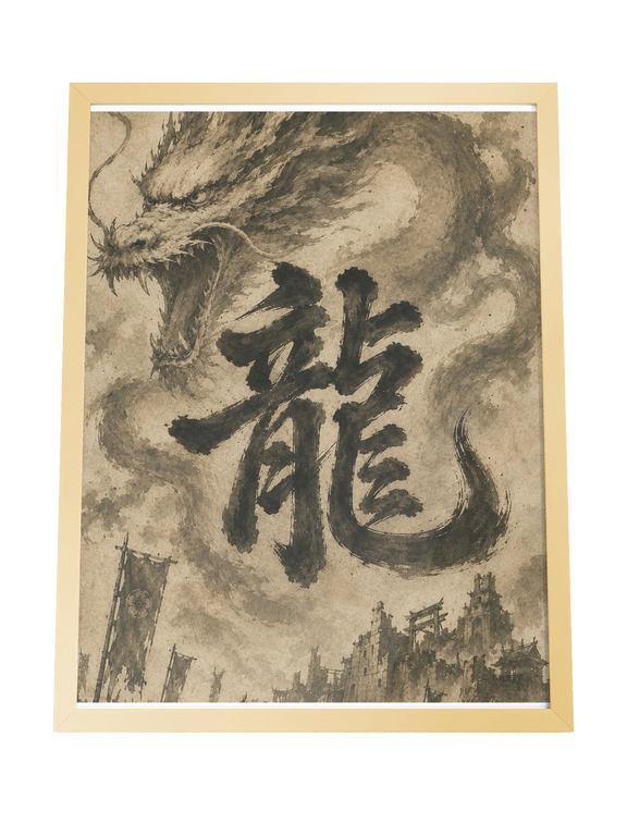 Dragon of the Fallen Castle - Framed Print