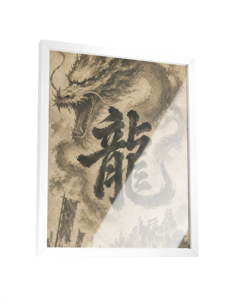 Dragon of the Fallen Castle - Framed Print