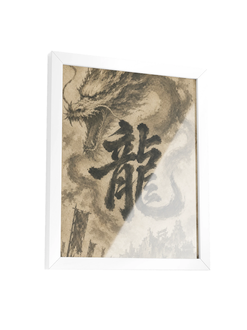 Dragon of the Fallen Castle - Framed Print