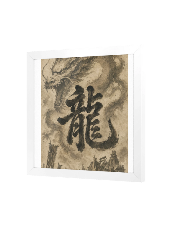 Dragon of the Fallen Castle - Framed Print