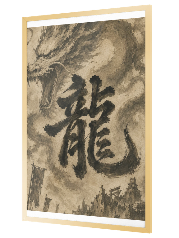 Dragon of the Fallen Castle - Framed Print