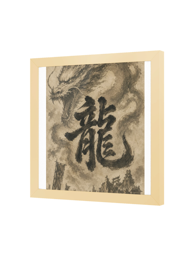 Dragon of the Fallen Castle - Framed Print