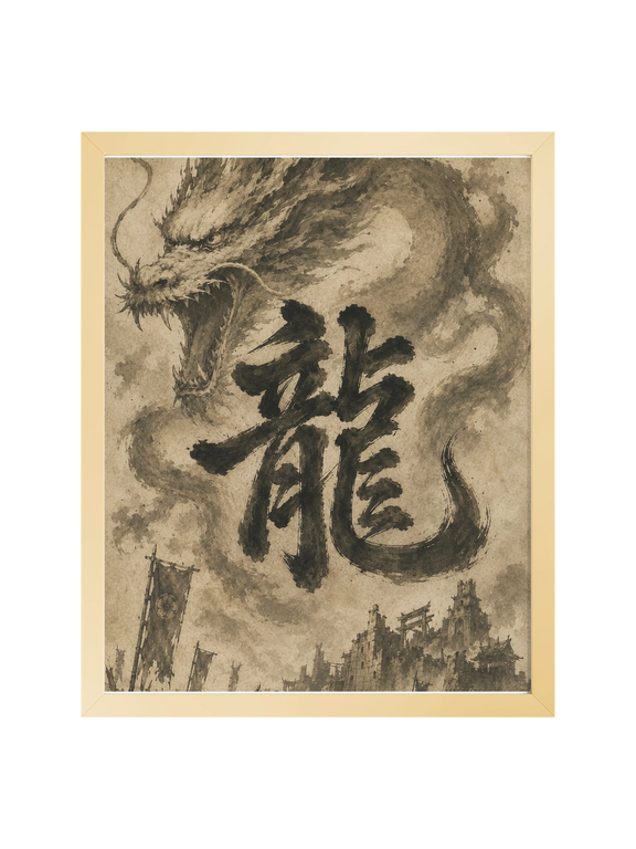 Dragon of the Fallen Castle - Framed Print