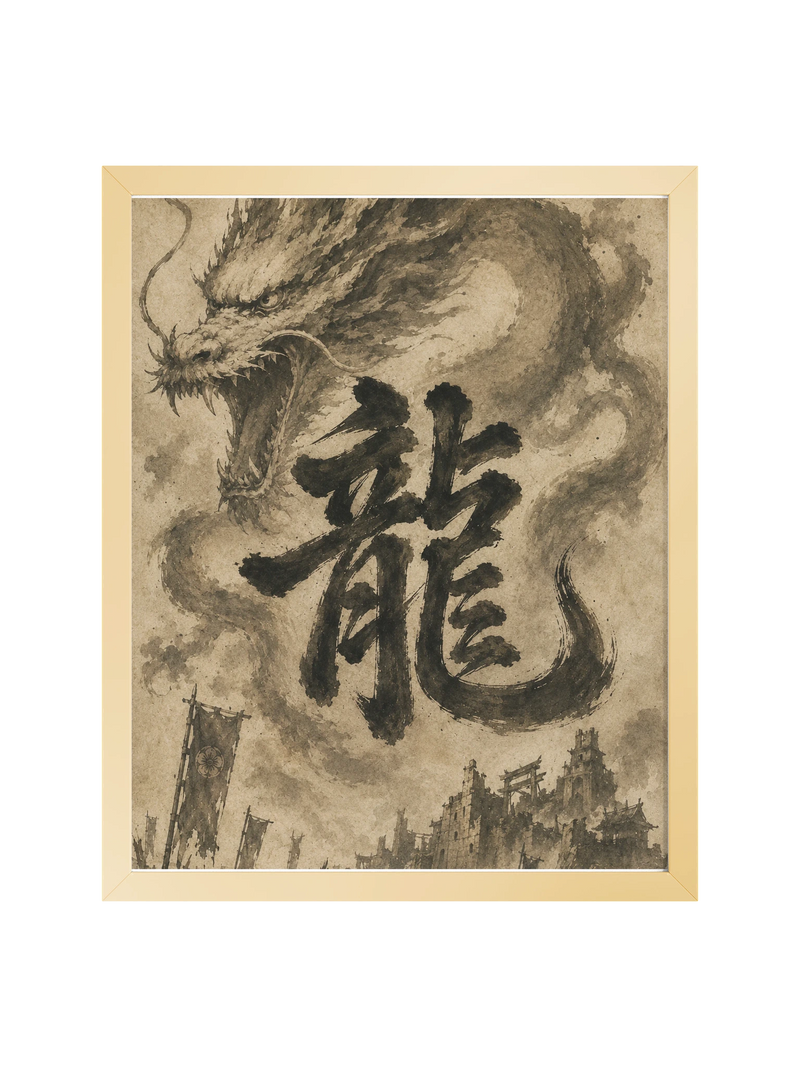 Dragon of the Fallen Castle - Framed Print